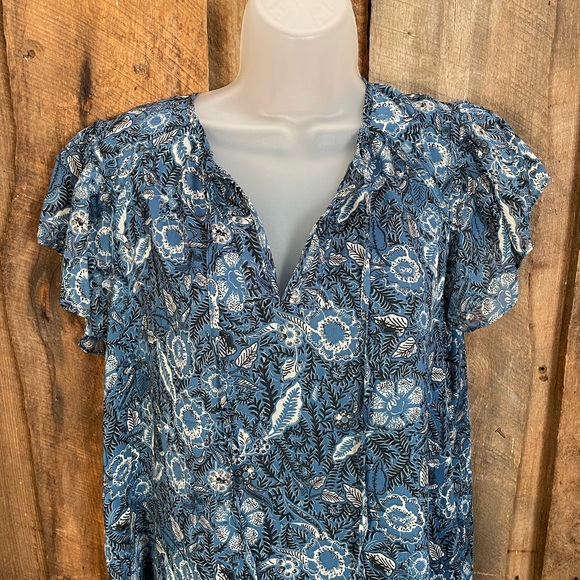 Joie Short Sleeve Shimmer Top - size Small - NWT - Picture 2 of 9